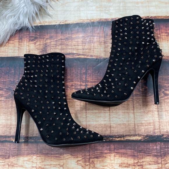 Fashion Nova Shoes - Fashion Nova Passion Studded Boots Booties